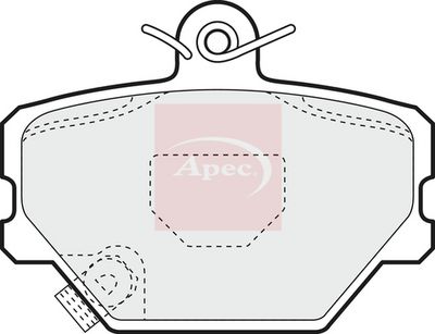 APEC Brake Pad Set, disc brake PAD1095