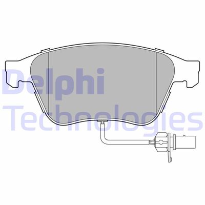 Комплект тормозных колодок, дисковый тормоз DELPHI LP3667 для BENTLEY FLYING
