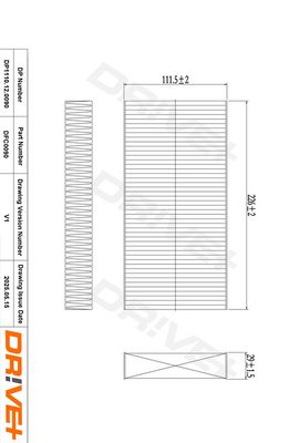 FILTRU AER HABITACLU DR!VE+ DP1110120090 5