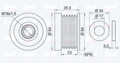SISTEM ROATA LIBERA GENERATOR IPD 153287 1