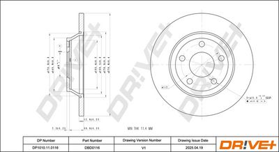 DISC FRANA DR!VE+ DP1010110116 2