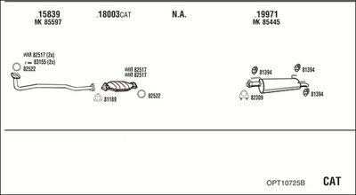 SISTEM DE ESAPAMENT WALKER OPT10725B