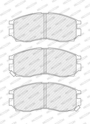 BREMSBELAGSATZ SCHEIBENBREMSE FERODO FDB764 1