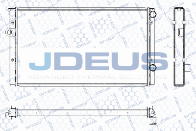 Радиатор, охлаждение двигателя JDEUS RA0300411 для VW VENTO