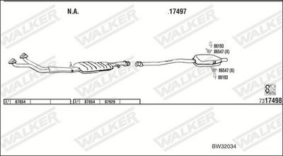 Изпускателна система WALKER BW32034