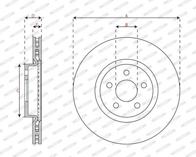 DISC FRANA FERODO DDF3053C 2