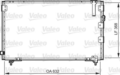VALEO 818105 Радиатор кондиционера  для TOYOTA PICNIC (Тойота Пикник)