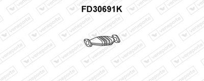 Катализатор VENEPORTE FD30691K для FORD MAVERICK
