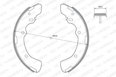 Комплект тормозных колодок WEEN 152-2364 для MITSUBISHI L300