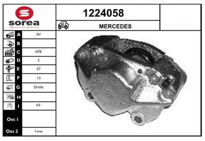 BREMSSATTEL SNRA 1224058