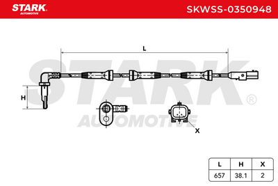 датчик, обороти на колелото STARK SKWSS-0350948