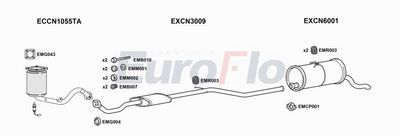 Układ wydechowy EUROFLO CNBERM146001D