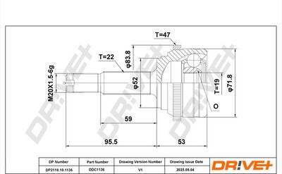 GELENKSATZ ANTRIEBSWELLE DR!VE+ DP2110101136