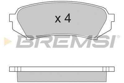 BP2899 BREMSI Комплект тормозных колодок, дисковый тормоз