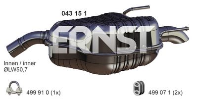 ENDSCHALLDäMPFER ERNST 043151