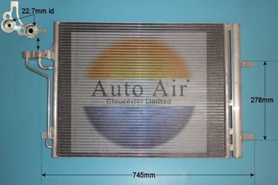 Condenser, air conditioning Auto Air Gloucester 16-1412