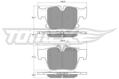 Bremsbelagsatz, Scheibenbremse