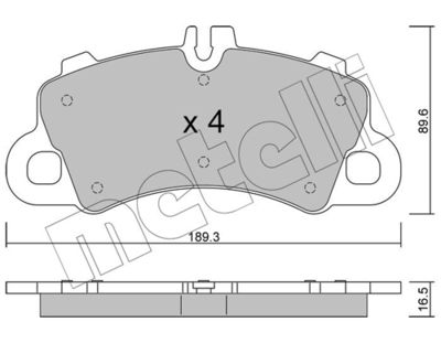 SET PLACUTE FRANA FRANA DISC METELLI 2212590