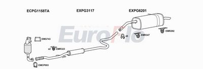 Układ wydechowy EUROFLO CNC3121016B
