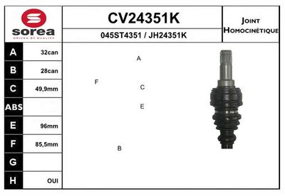 GELENKSATZ ANTRIEBSWELLE