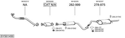 Изпускателна система BOSAL SYS01450