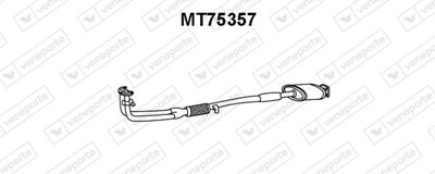 Предглушитель выхлопных газов VENEPORTE MT75357 для MITSUBISHI COLT