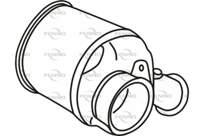 Filtr sadzy / filtr cząstek stałych, układ wydechowy FENNO 04L131602EX