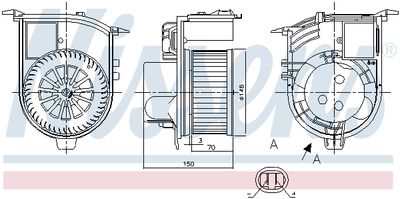 VENTILATOR HABITACLU NISSENS 87398 5