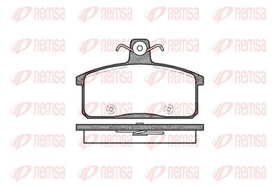 Комплект тормозных колодок, дисковый тормоз REMSA 0128.50 для IVECO MASSIF