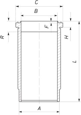 Cilindervoering - 061WN0101 - MAHLE