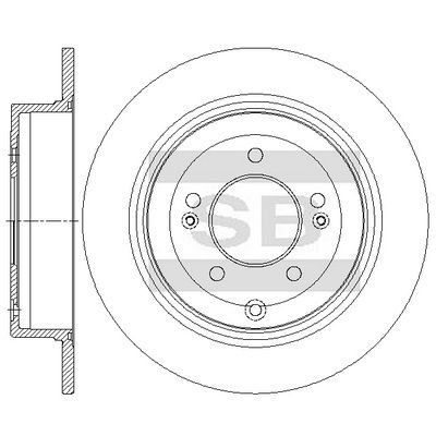 спирачен диск Hi-Q SD2075