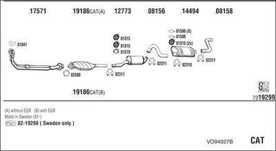 ABGASANLAGE WALKER VO94027B