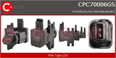 Měnič tlaku, výfukový systém CASCO CPC70006GS