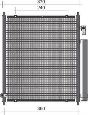 Конденсатор, кондиционер MAGNETI MARELLI 350203346000 для HONDA JAZZ