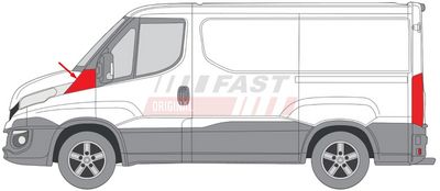 Ozdobná / ochranná lišta, blatník FAST FT14123