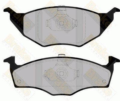 Комплект тормозных колодок, дисковый тормоз Brake ENGINEERING PA1506 для VW LUPO