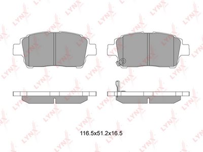 Комплект тормозных колодок, дисковый тормоз LYNXauto BD-7526 для GREAT WALL FLORID