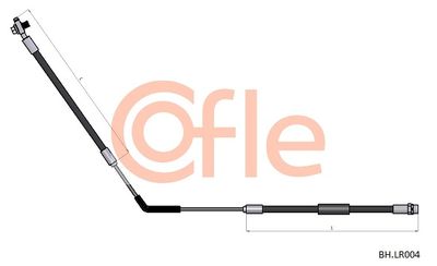 COFLE 92.BH.LR004 Тормозной шланг  для LAND ROVER RANGE ROVER III (L322) 3.6 D 4x4