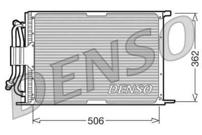 Конденсатор, кондиционер DENSO DCN10005 для MAZDA 121