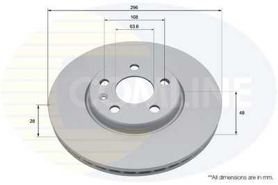 спирачен диск COMLINE ADC2916V