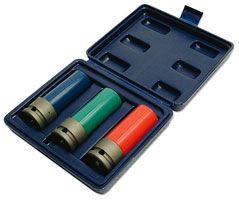 Laser Tools Wheel Nut Set 1/2"D 3pc