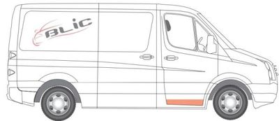 Deur reparatieset Voor Rechts (kanaal) past: MERCEDES SPRINTER 906 06.06-10.13