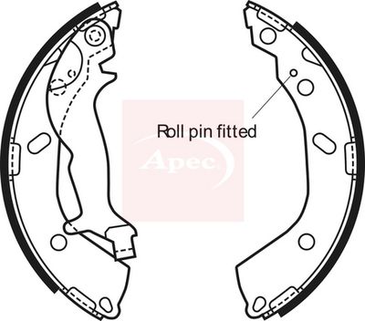 APEC Brake Shoe Set SHU700