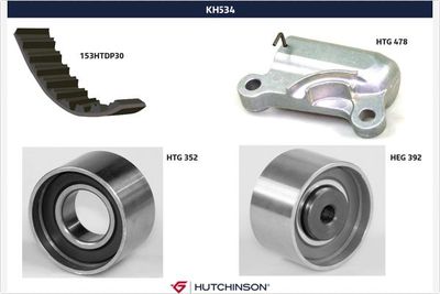 KH534 HUTCHINSON Комплект ремня ГРМ