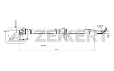 Тормозной шланг ZEKKERT BS-9148 для MAZDA XEDOS