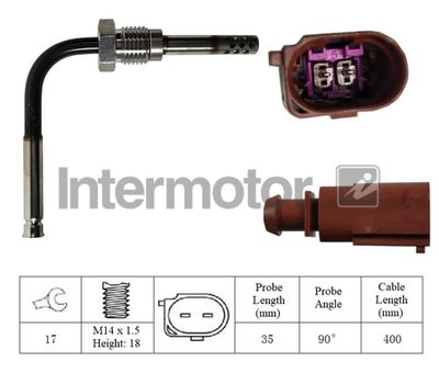 Sensor, exhaust gas temperature Intermotor 27068