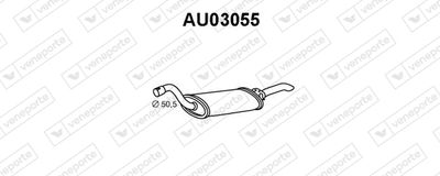 VENEPORTE AU03055 Глушитель выхлопных газов  для AUDI 90 (Ауди 90)