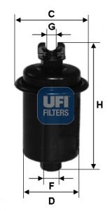 Топливный фильтр UFI 31.551.00 для MITSUBISHI TREDIA