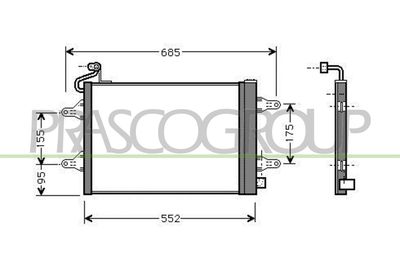 CONDENSATOR CLIMATIZARE PRASCO SK320C001