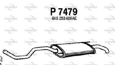 FENNO P7479 Глушитель выхлопных газов  для SEAT CORDOBA (Сеат Кордоба)